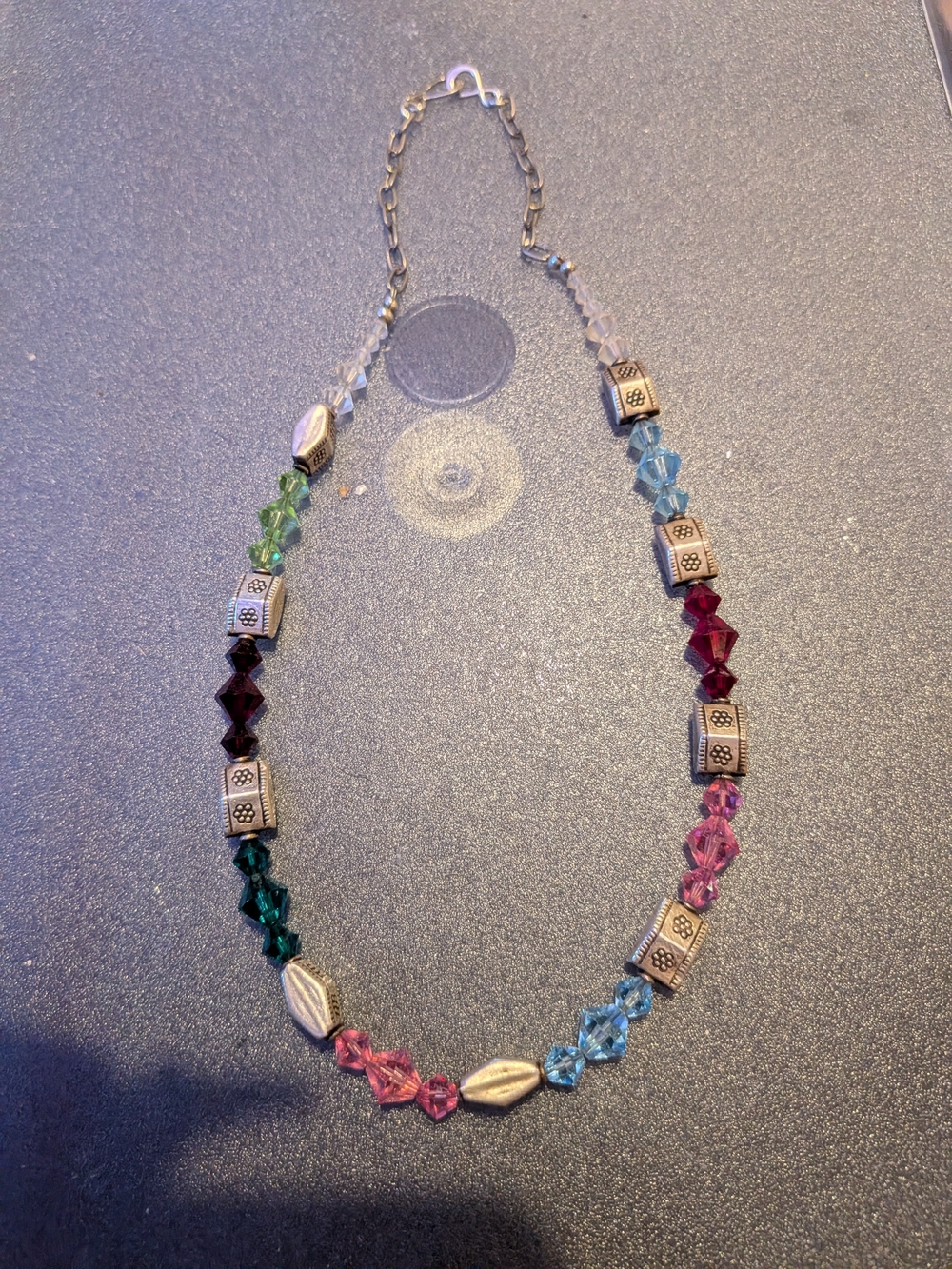 Multicolor Crystal Bead Necklace - Women Jewelry